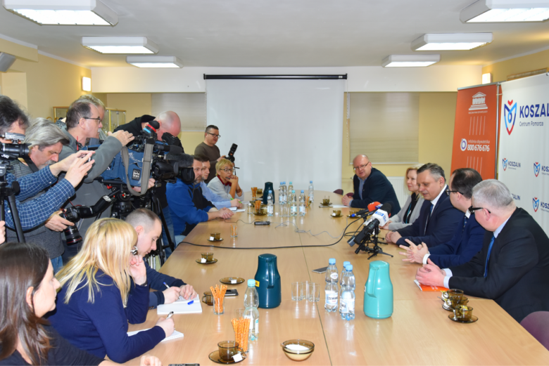 Konferencja prasowa w Koszalinie