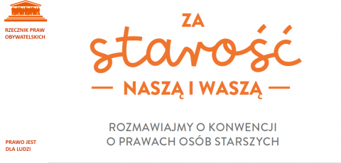 Logo kampanii: pomarańczowy napis na białym tle